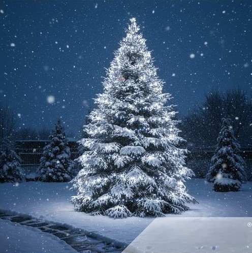 Łańcuch lampek świątecznych - zimna biel 500 led 35 m